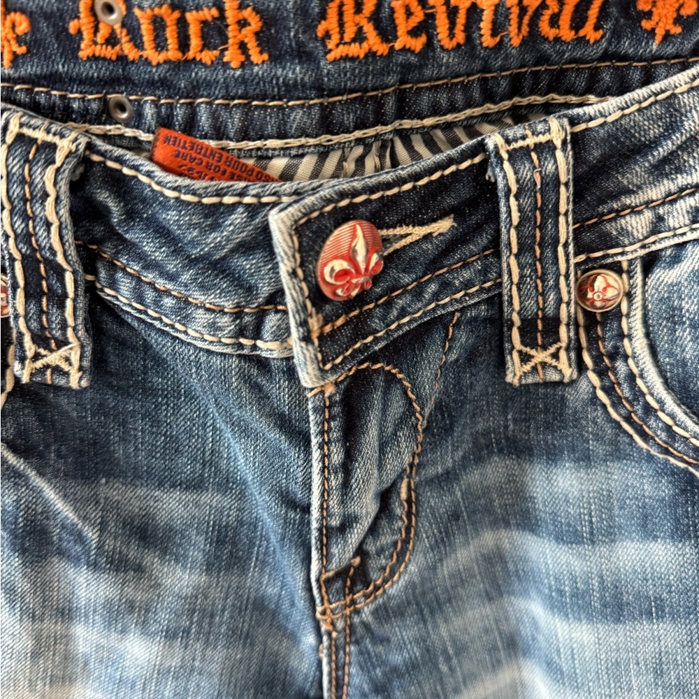 Rock Revival jeans size 27 Angie Capri beautiful detailing. SALE PRICE - Picture 11 of 11